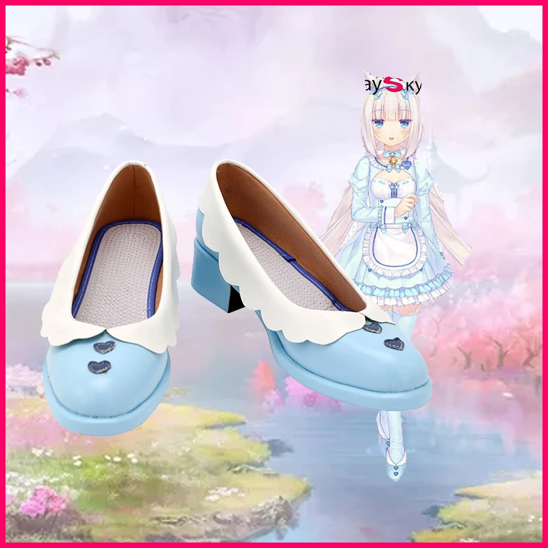 Anime Cosplay Youtube - NEKOPARA Chocolates Vanilla Maid Cosplay Shoes