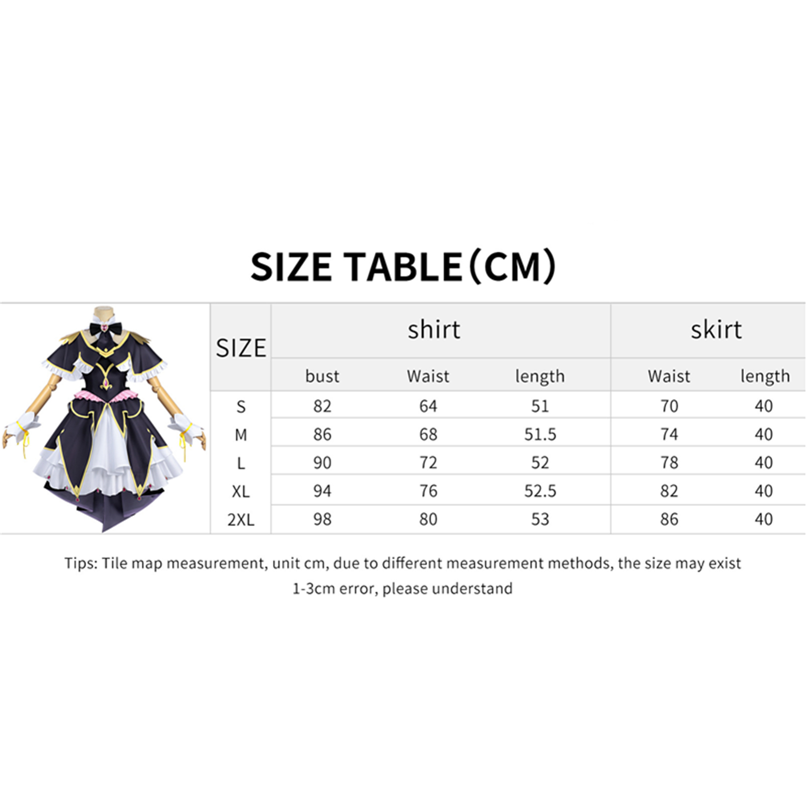 Moria Ruruka Cosplay Costume A - Anime Cosplay Black Girl review and price