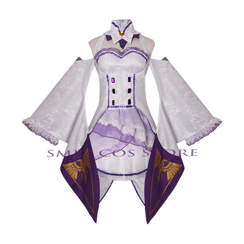 Emilia Cosplay Anime Re Zero K - Anime Cosplay Wig review and price