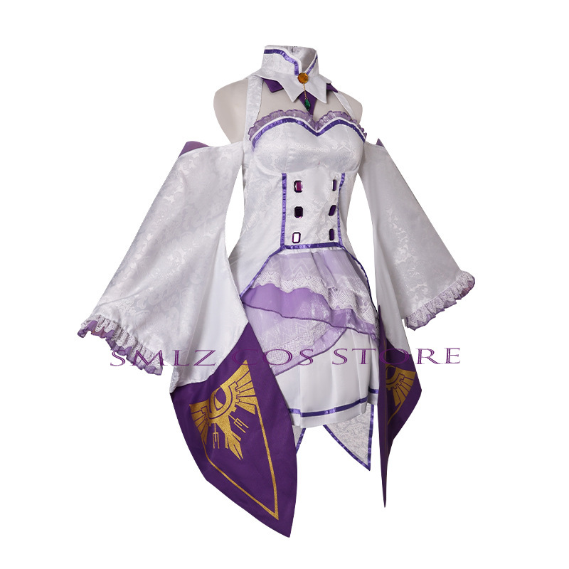 Emilia Cosplay Anime Re Zero K - Anime Cosplay Wig review and price