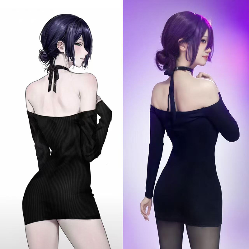 Anime Chainsaw Man Reze Cospla - Anime Cosplay Black Girl review and price
