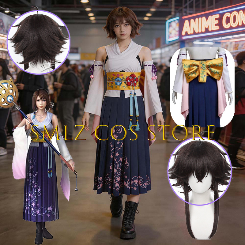 Smlz FFX Yuna Cosplay Anime FF - Anime Cosplay Wig review and price