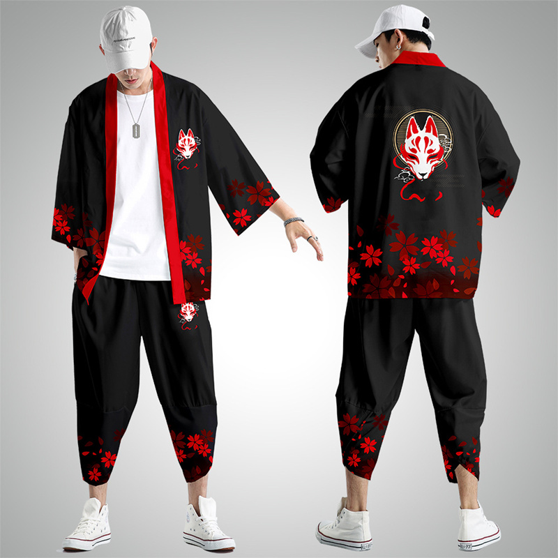 Harajuku Tops Robe Fashion Asi - Demon Slayer Haori review and price