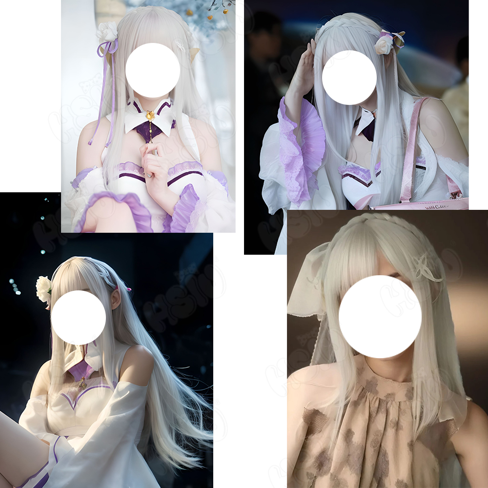 Emilia Cosplay Wig Fiber Synth - Anime Cosplay Wigs review and price