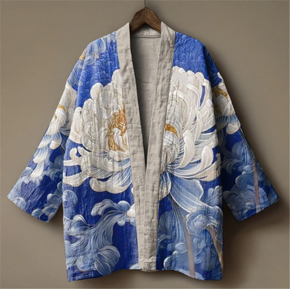 Japanese Crane Print Kimono fo - Demon Slayer Haori review and price