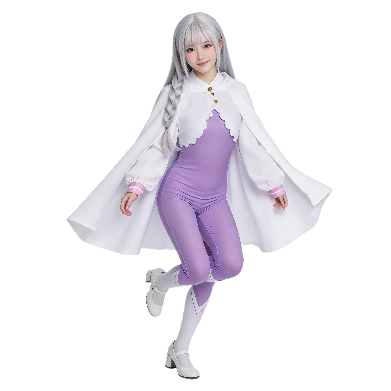 Emilia Cosplay Costume Wig Ani - Anime Cosplay Re Zero review and price