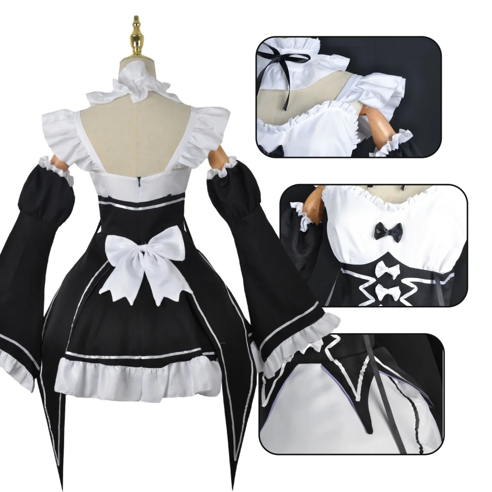 Anime Ram Rem Maid Cosplay Re  - Anime Cosplay Re Zero review and price