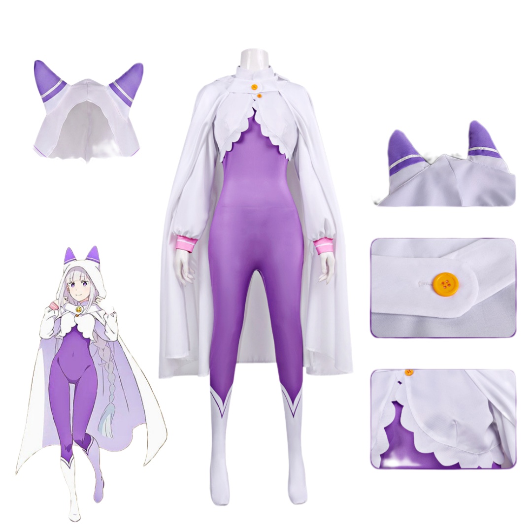 Re Zero Emilia Cosplay Costume - Anime Cosplay Re Zero review and price