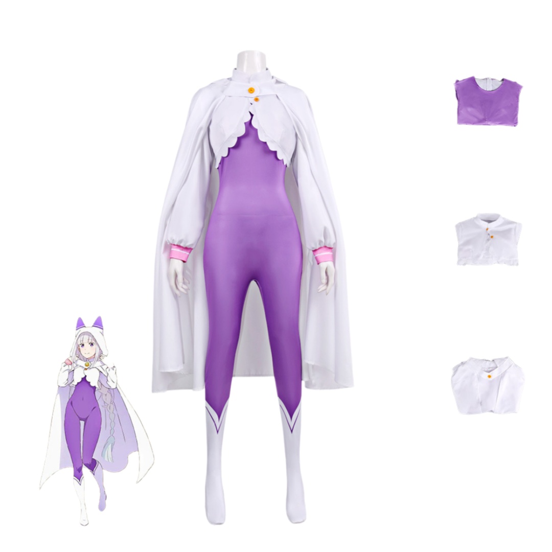 Re Zero Emilia Cosplay Costume - Anime Cosplay Re Zero review and price
